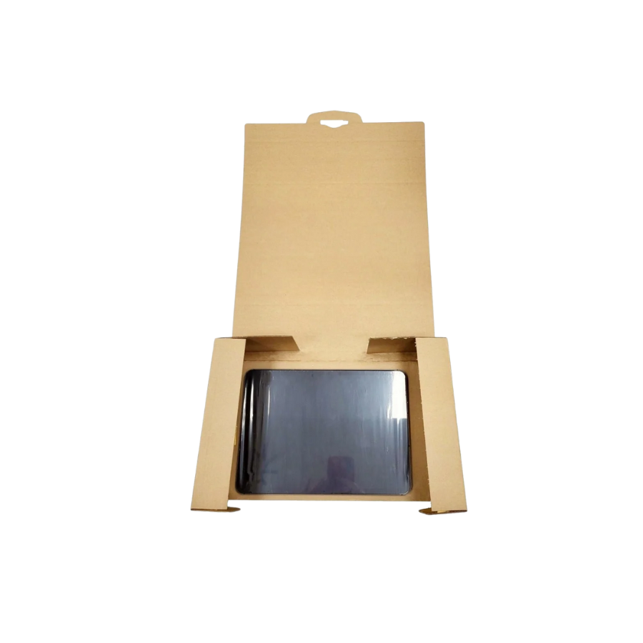 Tablet transport box showing internal structure and tablet placement
